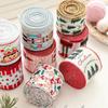 Lmitation Linen Christmas Tree Ribbon Xmas Gift Fabric Swirl Ribbon New Christmas Ribbon