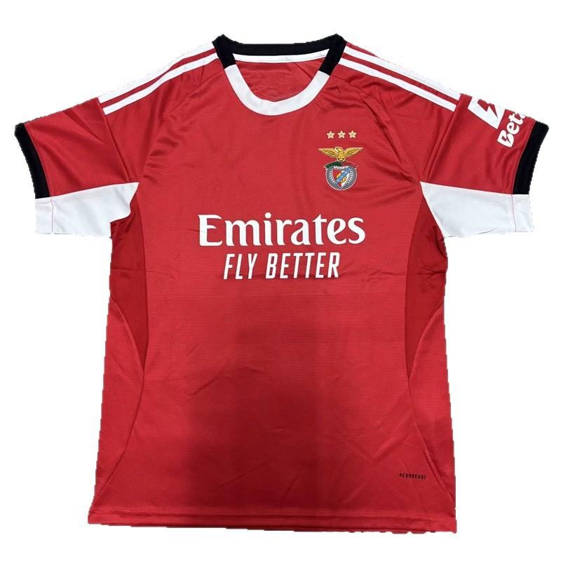 Benfica 2025-2026 Home Away Soccer Jersey Men Fan Short Sleeve Football Shirt Plus Size S-4XL