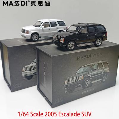 MASSDI Литая модель 1/64 2005 Escalade SUV из сплава, имитация модели автомобиля, Классическая коллекция, Сувенир, Подарок мальчику, Декорация для витрины