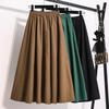 Plus Size Women High Waist Skirts Spring Summer Classic Mid-long Skirt Female A-line Skirt