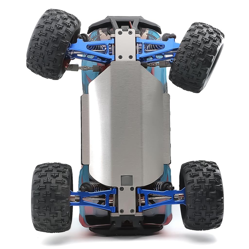 Stainless Steel Skid Plate Chassis Armor Gearbox Protector for MJX 16207 16208 16209 16210 H16 1/16
