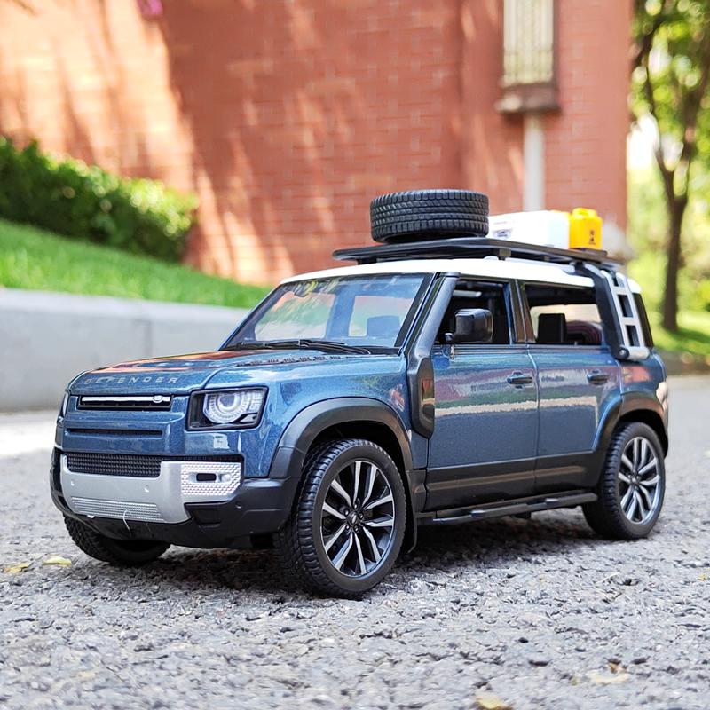 1/24 Новый внедорожник Land Rover Defender 2022 года, литая модель автомобиля, литой металл, внедорожные транспортные средства, модель, коллекция, детские подарки, игрушка