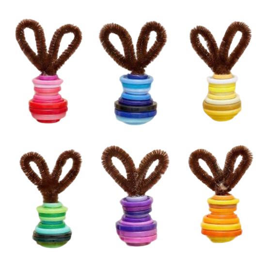 Button Easter Bunny Craft Kit DIY Button Bunny Hanging Ornament with Twisting Stick Ears for Easters Basket Stuffer Holiday Party