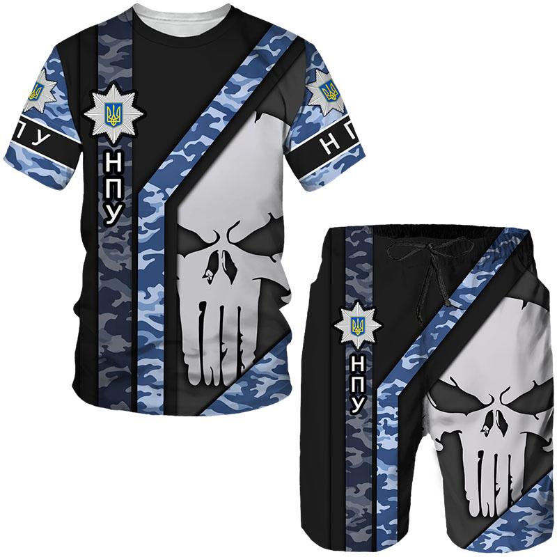 Мужские футболки/шорты/комплекты с 3D принтом украинского камуфляжа, военные армейские спортивные костюмы, одежда спецназа, мужской спортивный костюм