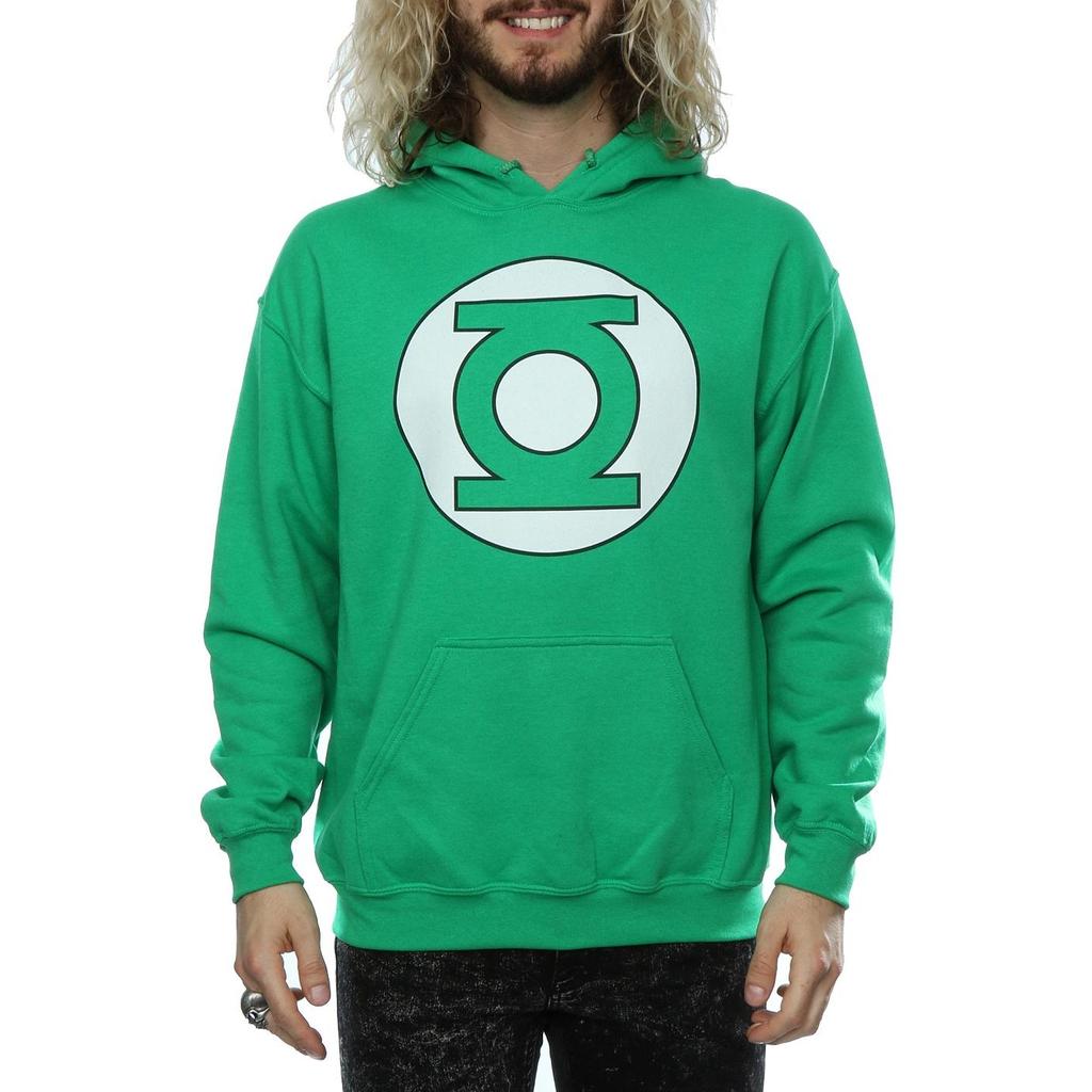 DC Comics Mens Green Lantern Logo Hoodie