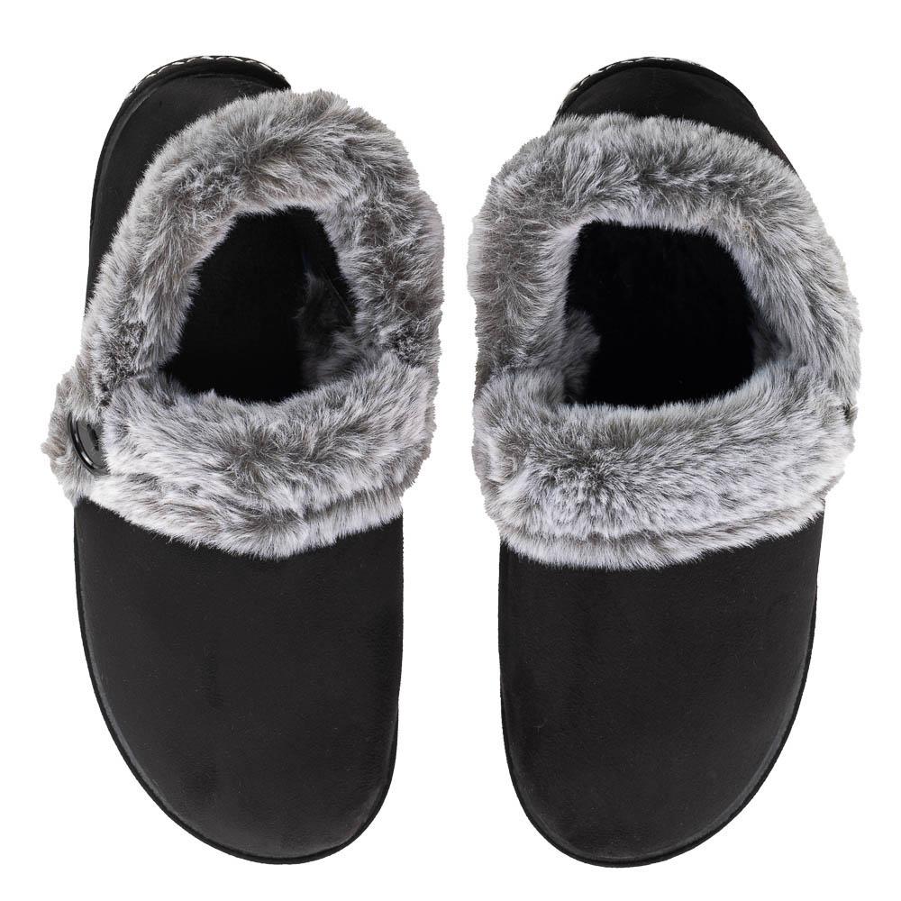 Women's Slippers With Fur Black Meira 39