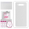 apgo Protective Skin Sticker for the Back Compatible with ZTE Nubia Z20, Wrap Film, Foil, Vinyl - Pattern Transparent Carbon