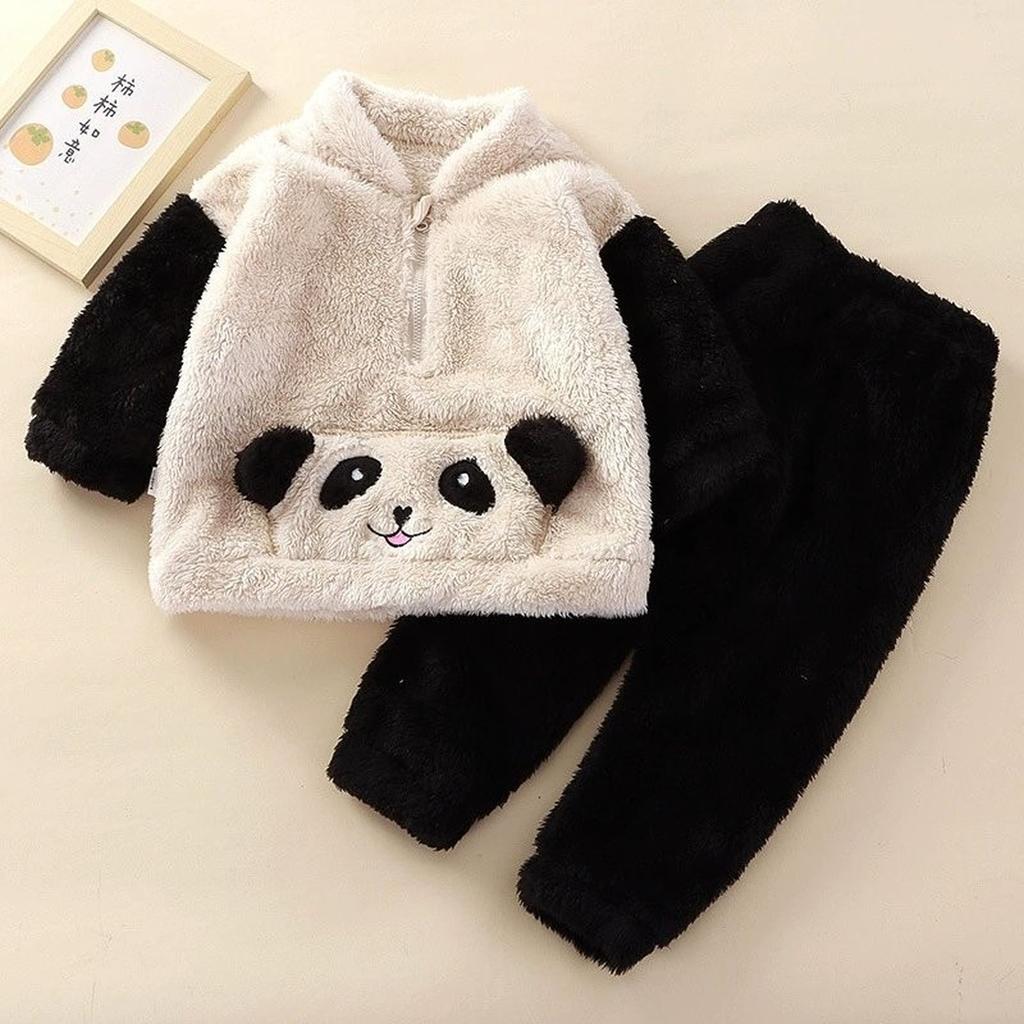Baby Cute Wool Knit Toddler Pajama Loungewear Set