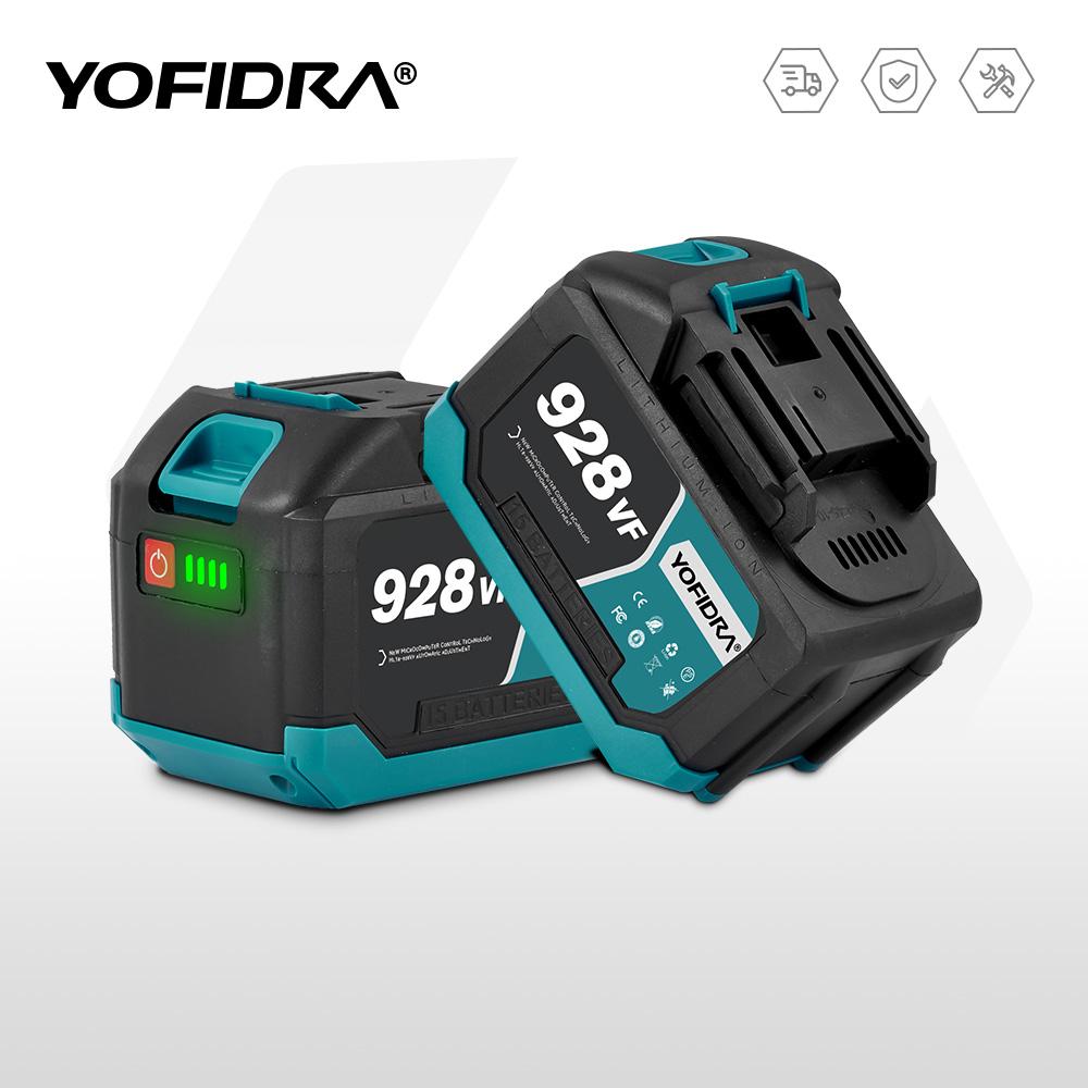 Yofidra 388VF 928VF перезаряжаемая литиевая батарея 22500 мАч 15000 мАч литий-ионная батарея для электрической цепной пилы дрели гаечного ключа электроинструмента