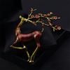 Retro And Beautiful Sika Deer Brooch Female Animal Creative Exaggerated Personality Pin Brooch Temperament Suit Coat Accessories