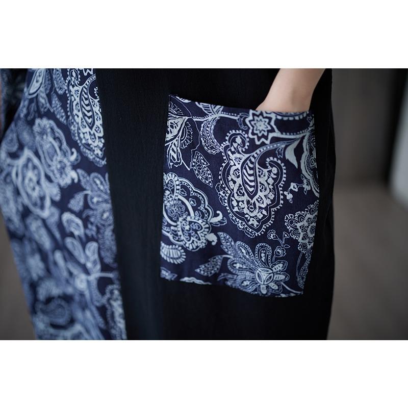 DIMANAF 2025 Новое летнее платье больших размеров Женское винтажное платье с принтом Свободное повседневное платье Длинное льняное платье Макси