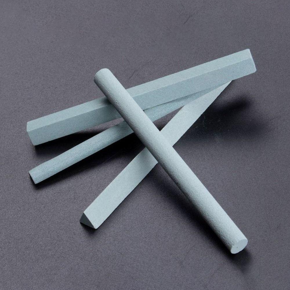 Durable 320 Grit Whetstone Square Triangle Oilstone Semicircle Circle Polishing Chamfer Jade