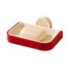 Wall Mounted Soap Dish, No-Punch Installation Moisture-Proof Soap Tray, with Pull-Out Water Collection Tray Waterproof Organizer for Bathroom