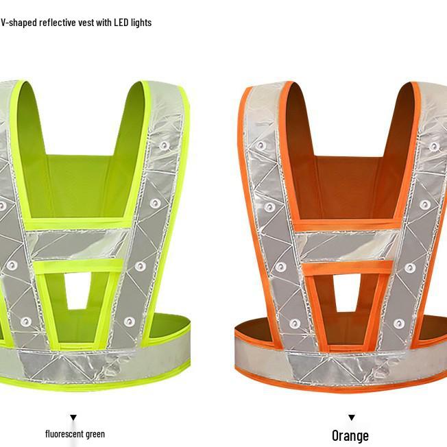 Светоотражающий жилет со светодиодной подсветкой для безопасности ночной езды