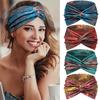 Bohemian Style Women's Wide Hairband Retro Headband Elastic Soft Turban Knotted Suitable for Yoga Hair Accessories