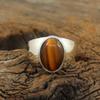 925 Silver Ring, Men's Signet Ring, Gemstone Men Ring, Tiger Eye Signet Ring, Statement Ring, Engagement Ring, Handmade Ring Party Wear Gift