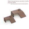 Turtle Sunbathing & Climbing Platform: High-Temp Ceramic Aquarium Rest & Hiding Ladder