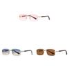 Mens Square Metal Sunglasses With Protection For Outdoor Sports And Fashion