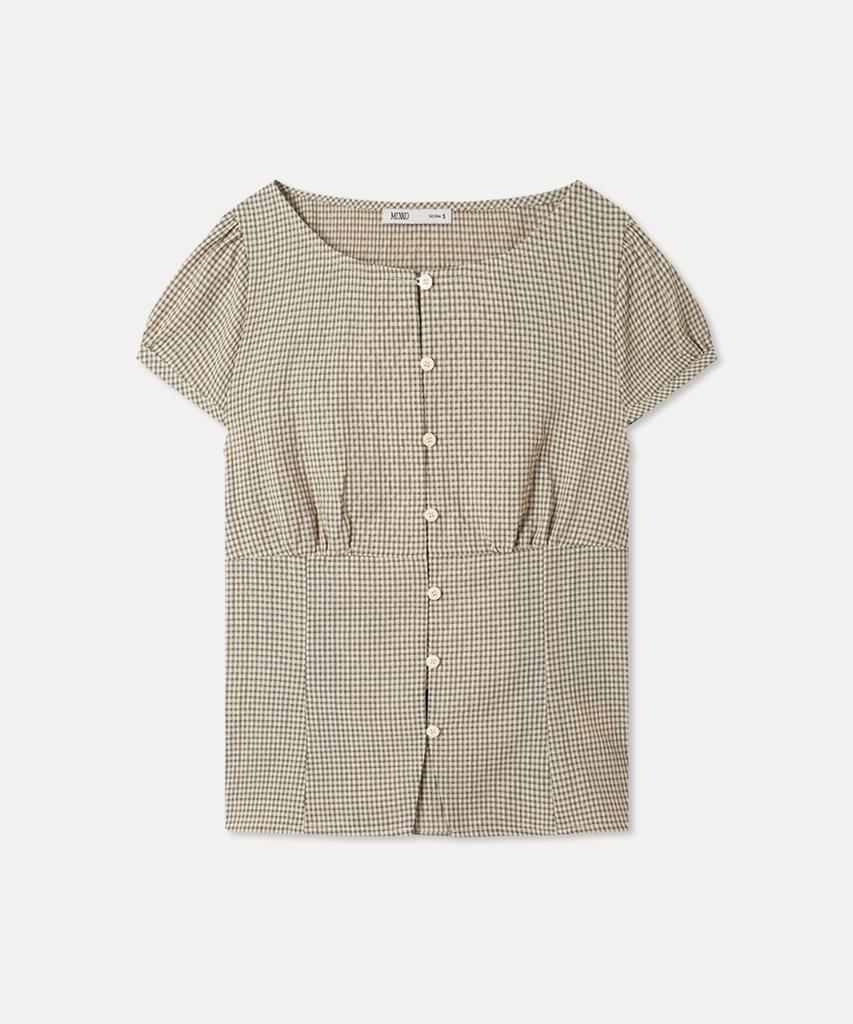 MIXXO Gingham Check Blouse_Miwbwg629G