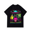 Tees for Men, 'UFO Landing' Print T Shirt, Casual Short Sleeve Tshirt for Summer Spring Fall, Tops As Gifts