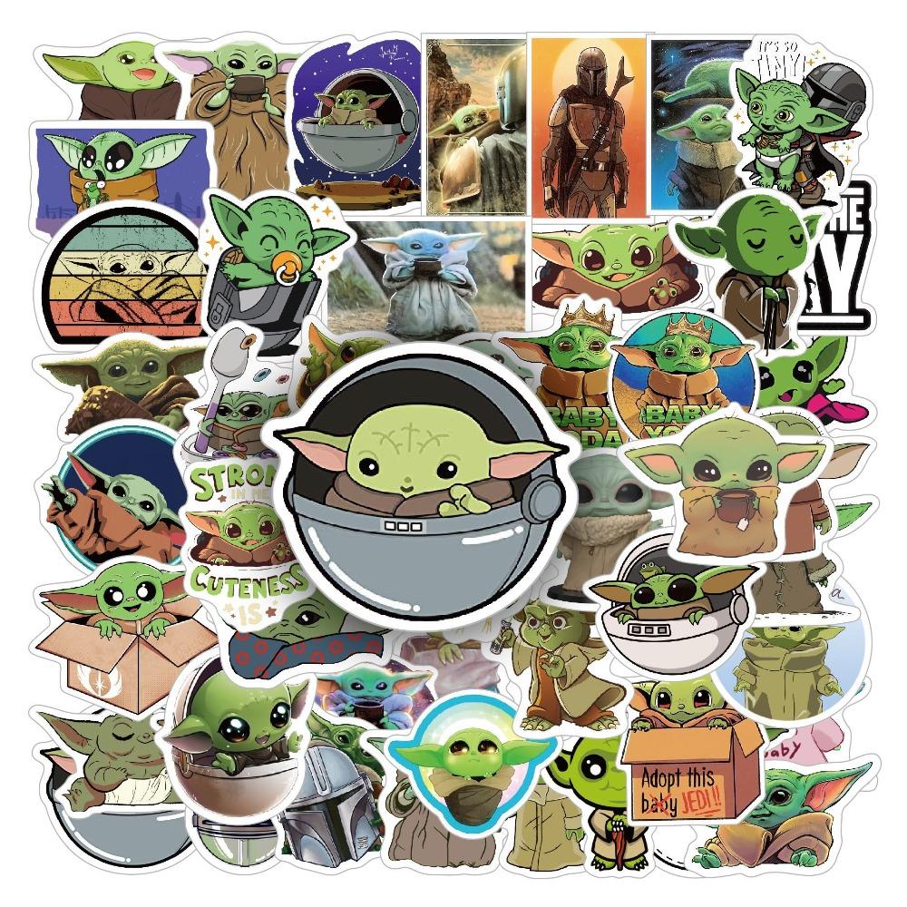 50Pcs Yoda Graffiti Stickers Suitcase Water Cup Stationery Mobile Phone Car Scooter Laptop Refrigerator Decoration Diy Decals