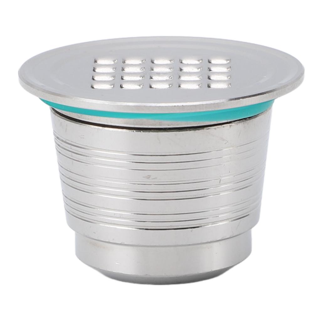 Кофейная капсула с ложкой-щеткой, фильтровальной бумагой, уплотнительным кольцом, квадратным отверстием, из нержавеющей стали, многоразовая кофеварка