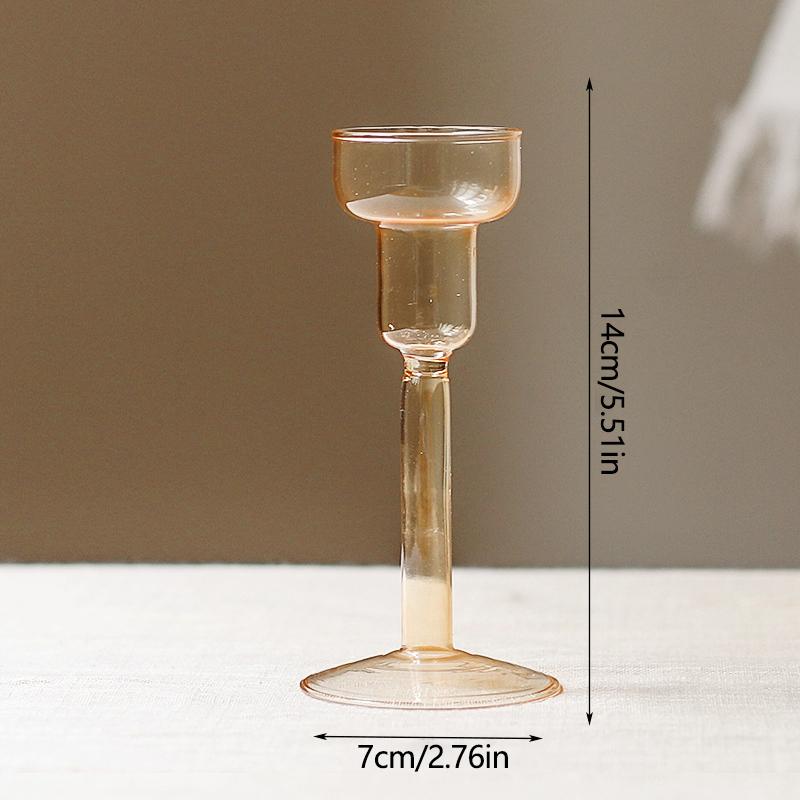 Romantic Wedding Table Candle Stand Champagne Candlestick Vase