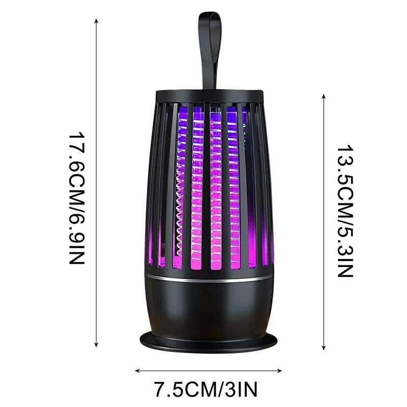 Mosquito  Killer Lamp Portable USB Rechargeable Electric Fly Trap Zapper Insect Killer Repellent Outdoor Mute Anti Mosquito Lamp