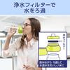 BRITA Portable Water Filter Bottle, 2-Pack, 600ml, Blue, with Micro-Disc Filters [Official Japanese Product]