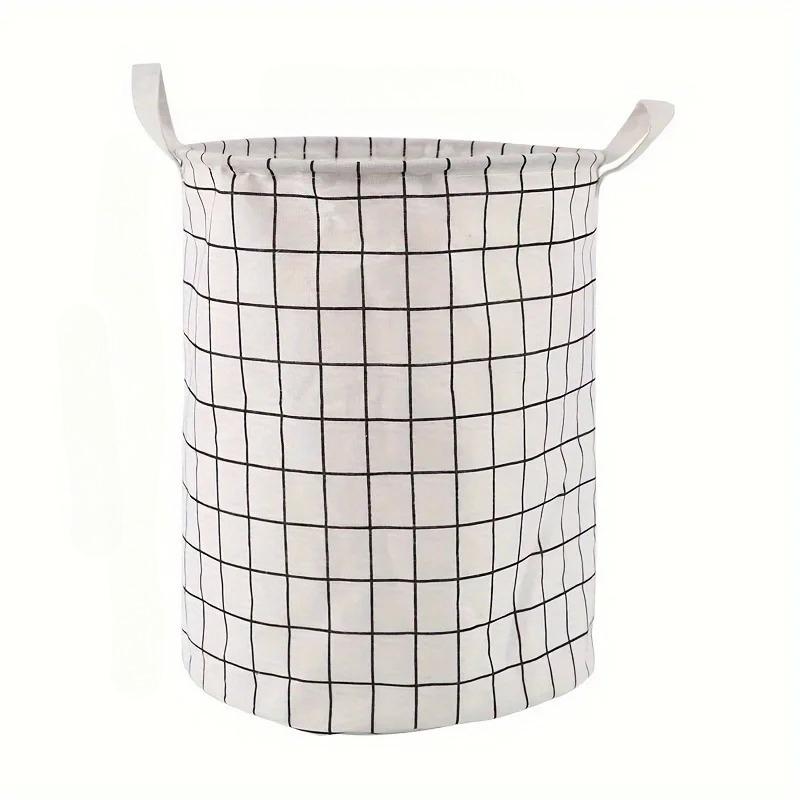 1pc Home Folding Laundry Basket with Handles Sorting Dirty Clothes Laundry Hamper Bedroom Bathroom Laundry Room Organize Storage