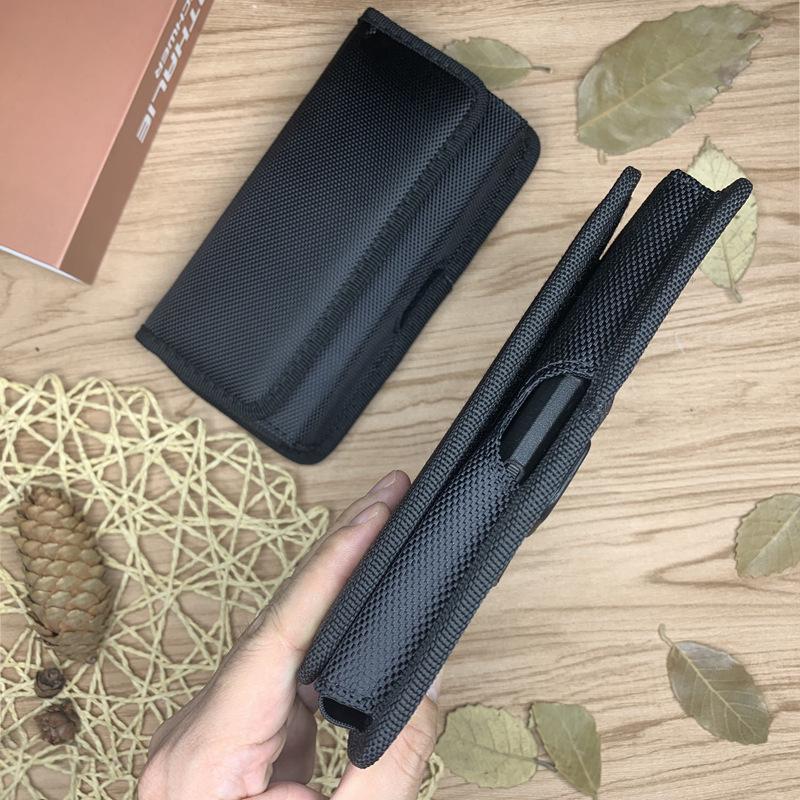 Мужской пояс с зажимом на талии и липучкой для телефонов 4,7–7,2 дюйма, нейлоновый горизонтальный рукав