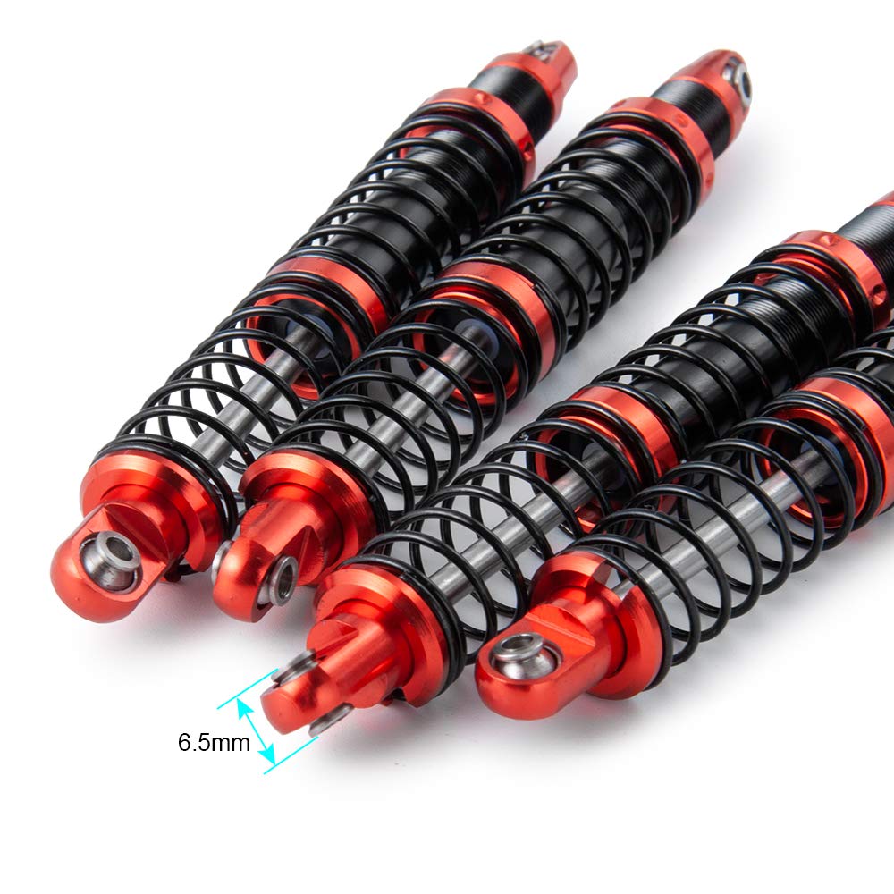 Four Aluminum Shock Absorbers, IR Racing YR Shocks for SCX10 (90046) for RC Crawler Cars (95mm)