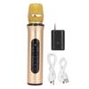 K6L Wireless Microphone Portable Handheld Cordless Microphone for Birthday Family PartyGold