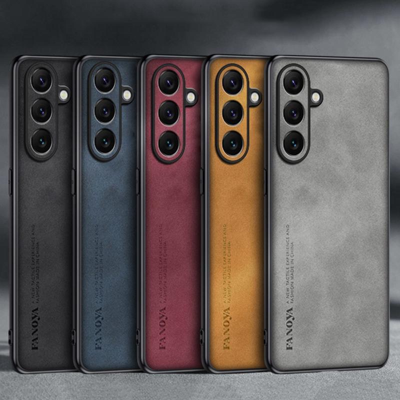 Для Samsung M16 Чехол Роскошный Чехол для Телефона из ПУ Кожи Для Samsung Galaxy M16 F16 5G Задняя Крышка Матовый Силикон Полная Защита Coque