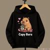 Cute Capybara Adorable Kawaii Kids' Clothes Warm Sweaters and Hoodies for Outdoor Sports In Autumn and Winter for Girls Boys