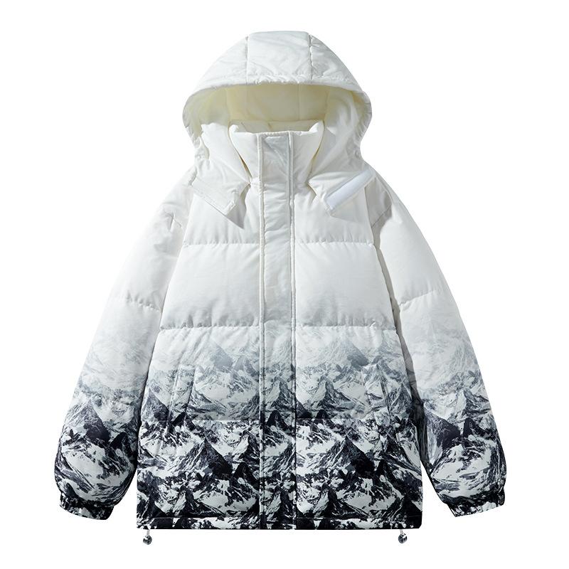 Пуховик мужской новый зимний с капюшоном утолщенный универсальный теплый и холодный повседневный модный однотонный стоячий воротник куртка