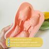 Форма для кубиков льда с крышкой, лежачий мишка, гибкий силиконовый лоток для льда, герметичный, штабелируемый контейнер для хранения кубиков льда для домашнего бара