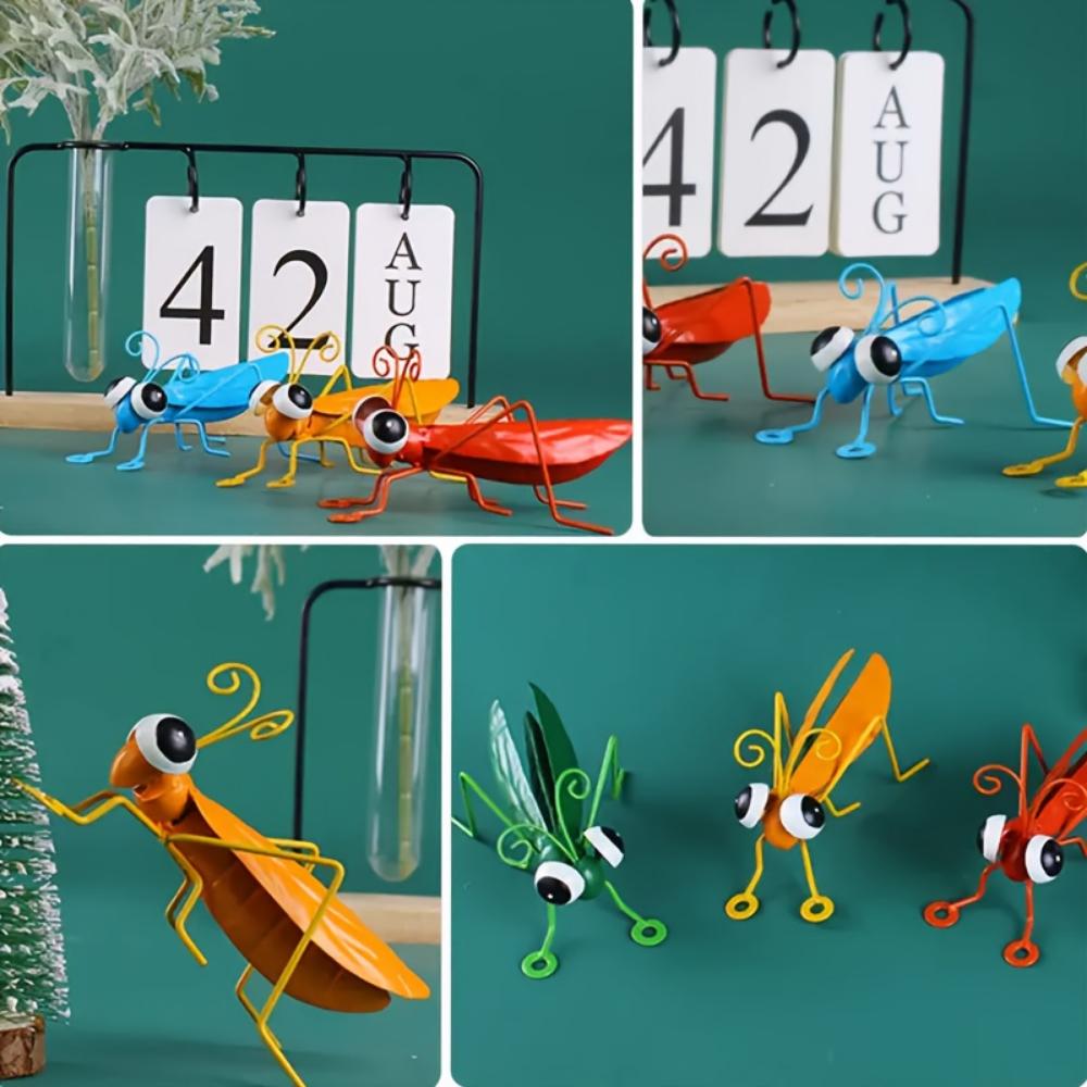 Металлическое украшение для сада в виде саранчи, 3D скульптура, настенное искусство, украшение для сада, украшение для двора, украшение для забора, украшение для стены газона, спальни, гостиной