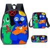 Rainbow Friends Cartoon Backpack For Kids 20l Capacity Oxford Fabric Breathable And Waterproof