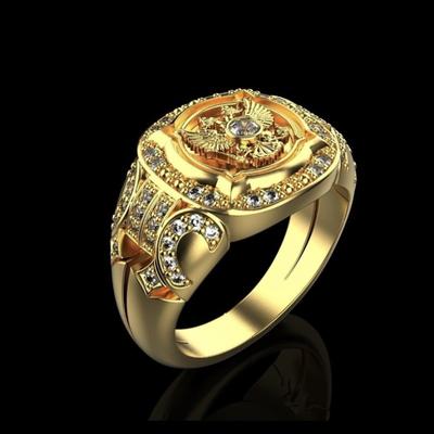 Мужское кольцо в форме орла Мужское кольцо ручной работы