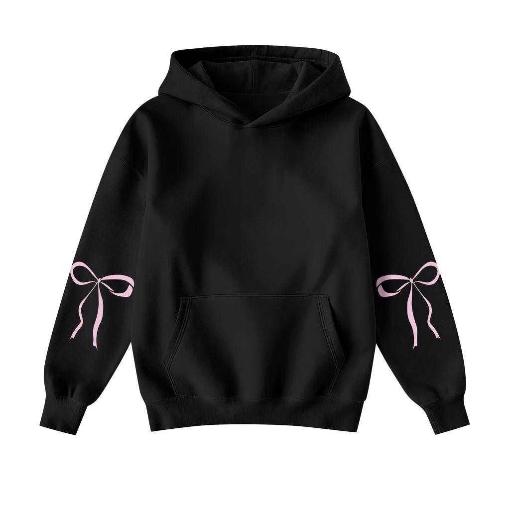 Женская мода, женский легкий пуловер с длинными рукавами и карманами, толстовка с капюшоном в стиле консервативного стиля