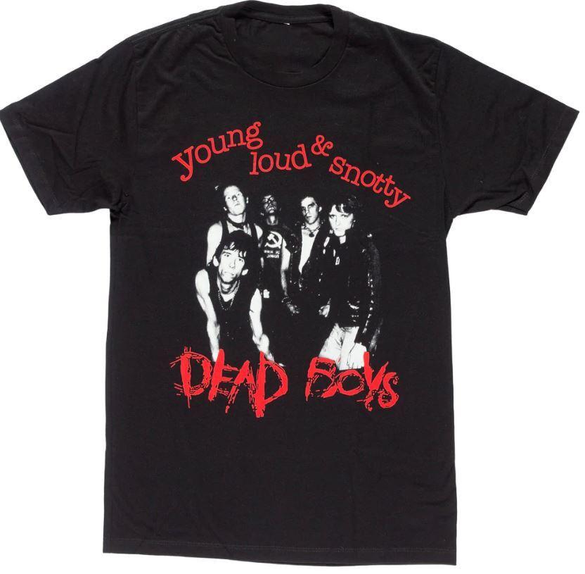 Винтажная мужская футболка с принтом Dead Boys, тур, черная, хлопок, унисекс, все размеры