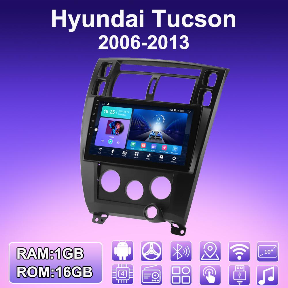 2 DIN Android автомобильное радио для Hyundai Tucson 2006-2013 мультимедийный проигрыватель головное устройство стерео GPS навигация WIFI 1+16 ГБ
