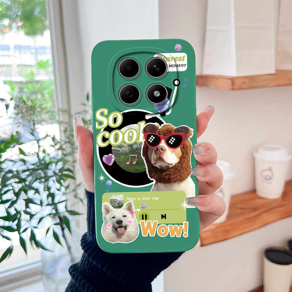 Чехол для Poco M8 Pro Милый дизайн Ударопрочный Защита для телефона Мягкий Жидкий Силикон Высокое качество Задняя крышка Для Poco M 8 M8Pro Capa