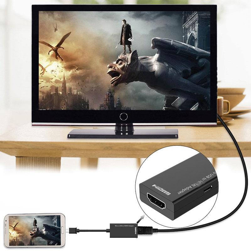 Micro USB Male To HDMI Female Adapter Cable for Cellphone Tablet TV