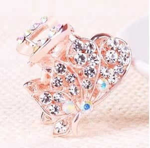 1Pcs Small-sized clasp hairpin female crystal hair accessory hairpin