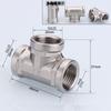 Stainless Steel 1/2" 3/4" BSP Female Male Thread Tee Type Reducing Elbow Butt Joint Adapter Adapter Coupler Plumbing Fittings