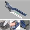 2Pcs Handheld Grout Scrub Brush Cleaner Brush V Shape with Tweezers Cleaning Tile, Stiff Grout Cleaning Brushes for Tile Floor, for Bathroom, Kitchen