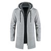 Men Sweater Jacket Fashion Winter Coat Fleece Hoodies High Quality Luxury Checkered Hooded Knit Cardigan Male Outer Wear
