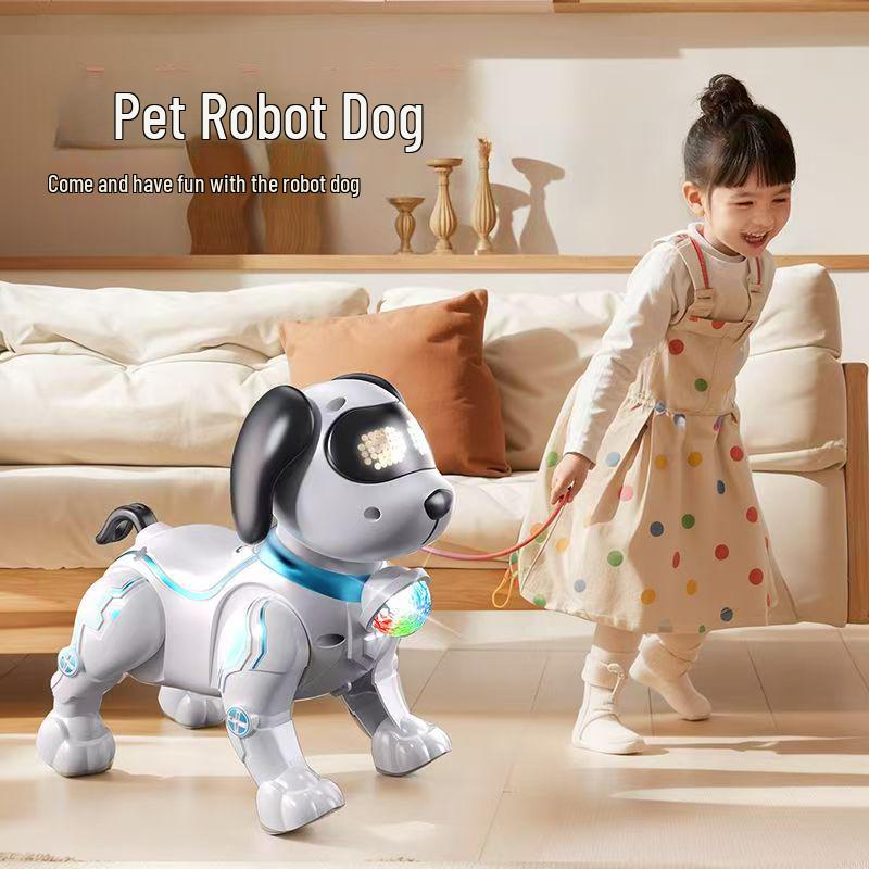 Children's Electric Toy Dog: Walking Simulation Robot with Lights